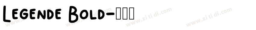 Legende Bold字体转换